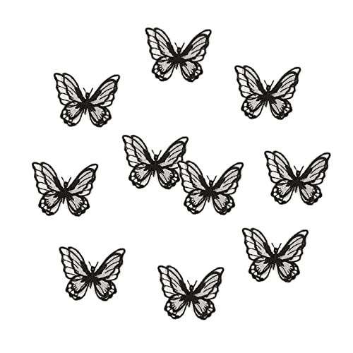 Homoyoyo 10 Stück Teiliges Bestickte Schmetterling Applikationen aus Spitze Doppellagige Stickerei Patches zum Aufnähen für DIY Kleidung Taschen Hüte für Nähreparatur und Dekoration Homoyoyo 10 Stück Teiliges Bestickte Schmetterling Applikationen aus Spitze Doppellagige Stickerei Patches zum Aufnähen für DIY Kleidung Taschen Hüte für Nähreparatur und Dekoration von Homoyoyo