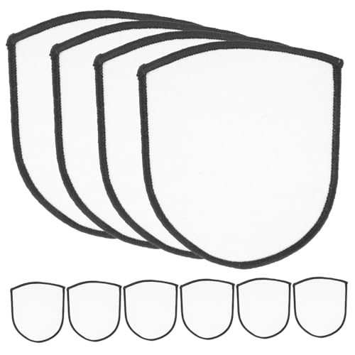 Homoyoyo 10 Stück Teiliges DIY Bügelflicken Weiß Sublimations patches zum Aufbügeln und Aufnähen Blanko Stoffflicken zum Gestalten und Reparieren von Kleidung Modische Dekorative Aufnäher von Homoyoyo