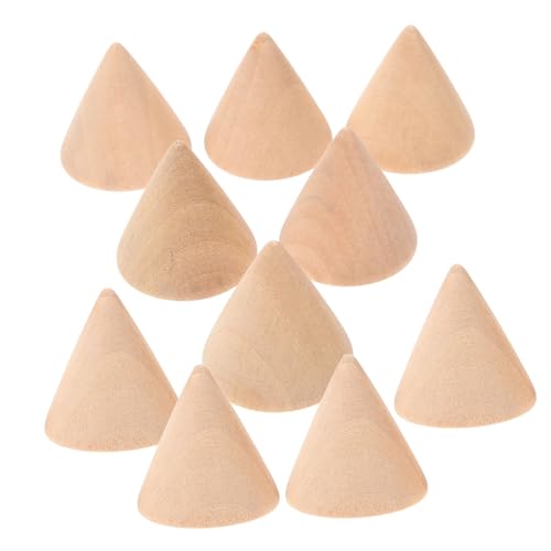 Homoyoyo 10 Stück Teiliges DIY Holzkegel Unbemalt Basteln Zubehör für Schmuckdisplay Ringhalter Bastelprojekte Holzornamente zum Bemalen und Dekorieren Homoyoyo 10 Stück Teiliges DIY Holzkegel Unbemalt Basteln Zubehör für Schmuckdisplay Ringhalter Bastelprojekte Holzornamente zum Bemalen und Dekorieren von Homoyoyo