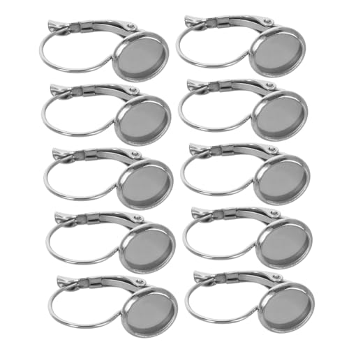Homoyoyo 10 Stück Teiliges Edelstahl Ohrhaken mit Bezel Tray für DIY Ohrringherstellung Rostfrei Stilvoll Komfortabel Geeignet für Ohrhänger Schmuck DIY Zubehör Homoyoyo 10 Stück Teiliges Edelstahl Ohrhaken mit Bezel Tray für DIY Ohrringherstellung Rostfrei Stilvoll Komfortabel Geeignet für Ohrhänger Schmuck DIY Zubehör von Homoyoyo