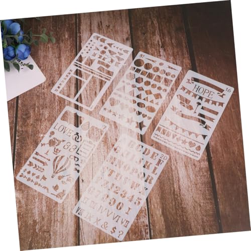 Homoyoyo 10 Stück Teiliges Fashion Drawing Stencils Wiederverwendbare DIY Schablonen mit Hohlem Mandala Design Vielseitig für Malerei und Bastelprojekte Langlebiges Material für Kreative von Homoyoyo