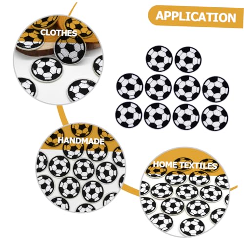 Homoyoyo 10 Stück Teiliges Fußball Aufnäher Bestickte Stoff Patches mit Selbstklebender Rückseite Langlebig und Farbintensiv zum Reparieren und Verzieren von Kleidung Taschen Hüten und Homoyoyo 10 Stück Teiliges Fußball Aufnäher Bestickte Stoff Patches mit Selbstklebender Rückseite Langlebig und Farbintensiv zum Reparieren und Verzieren von Kleidung Taschen Hüten und von Homoyoyo