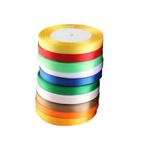 Homoyoyo 10 Stück Teiliges Geschenkband aus Breitem Langlebigem Polyester Satin in Zufälligen Farben Dekoratives Schleifenband für Hochzeit Party DIY Geschenkverpackung und Zufällige Farbe Homoyoyo 10 Stück Teiliges Geschenkband aus Breitem Langlebigem Polyester Satin in Zufälligen Farben Dekoratives Schleifenband für Hochzeit Party DIY Geschenkverpackung und Zufällige Farbe von Homoyoyo