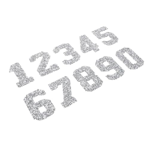 Homoyoyo 10 Stück Teiliges Glitzernde Strass-zahlen-patches Selbstklebend und Bügelfest für DIY Kleidung Taschen Rucksäcke Baumwolle Polyester Applikationen zum Aufnähen und Verzieren Homoyoyo 10 Stück Teiliges Glitzernde Strass-zahlen-patches Selbstklebend und Bügelfest für DIY Kleidung Taschen Rucksäcke Baumwolle Polyester Applikationen zum Aufnähen und Verzieren von Homoyoyo