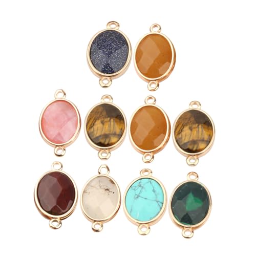 Homoyoyo 10 Stück Teiliges Halbedelsteinförmige Schmuckverbinder für DIY Armbänder und Halsketten Langlebige Handgefertigte Perlenverbindungsstücke für Personalisierte Zufällige Farbe Homoyoyo 10 Stück Teiliges Halbedelsteinförmige Schmuckverbinder für DIY Armbänder und Halsketten Langlebige Handgefertigte Perlenverbindungsstücke für Personalisierte Zufällige Farbe von Homoyoyo