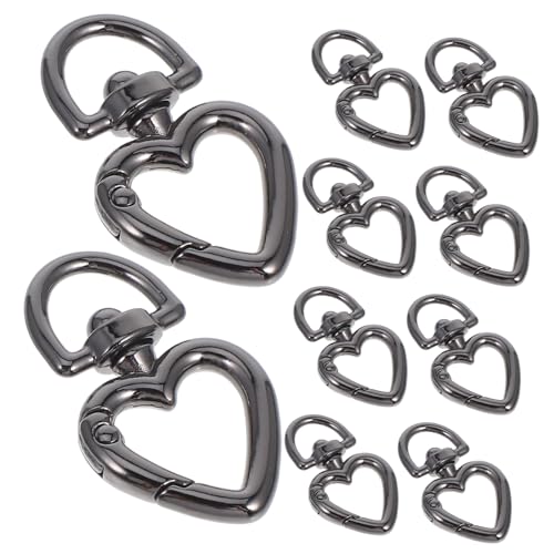 Homoyoyo 10 Stück Teiliges Herz Spring Karabiner Schlüsselanhänger aus Metall Robuster Feder Schnappverschluss Vielseitig für Taschen Schlüsselringe DIY Schmuck und Accessoires Kleine in Homoyoyo 10 Stück Teiliges Herz Spring Karabiner Schlüsselanhänger aus Metall Robuster Feder Schnappverschluss Vielseitig für Taschen Schlüsselringe DIY Schmuck und Accessoires Kleine in von Homoyoyo