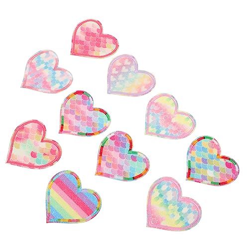Homoyoyo 10 Stück Teiliges Herzform Bügelbilder Aufnäher zum Aufnähen Bestickte Textil Patches für Kleidung Reparatur und Dekoration Geeignet für Jeans Shirts Rucksäcke DIY Zufällige Farbe Homoyoyo 10 Stück Teiliges Herzform Bügelbilder Aufnäher zum Aufnähen Bestickte Textil Patches für Kleidung Reparatur und Dekoration Geeignet für Jeans Shirts Rucksäcke DIY Zufällige Farbe von Homoyoyo