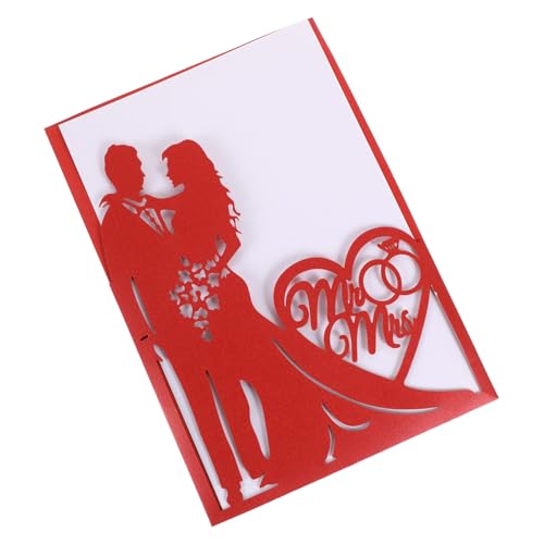 Homoyoyo 10 Stück Teiliges Hochzeits Einladungskarten aus Umweltfreundlichem Papier mit Kreativem Hohlstanz Design Langlebig Rot Stilvoll und Attraktiv für Besondere Anlässe Homoyoyo 10 Stück Teiliges Hochzeits Einladungskarten aus Umweltfreundlichem Papier mit Kreativem Hohlstanz Design Langlebig Rot Stilvoll und Attraktiv für Besondere Anlässe von Homoyoyo