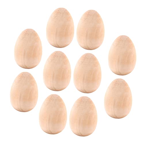 Homoyoyo 10 Stück Teiliges Holz Ostereier Deko Leichte Tragbare Graffiti Bastel Eier Langlebigem Naturholz Bemalbare Holzeier für als Osterdekoration und Homoyoyo 10 Stück Teiliges Holz Ostereier Deko Leichte Tragbare Graffiti Bastel Eier Langlebigem Naturholz Bemalbare Holzeier für als Osterdekoration und von Homoyoyo