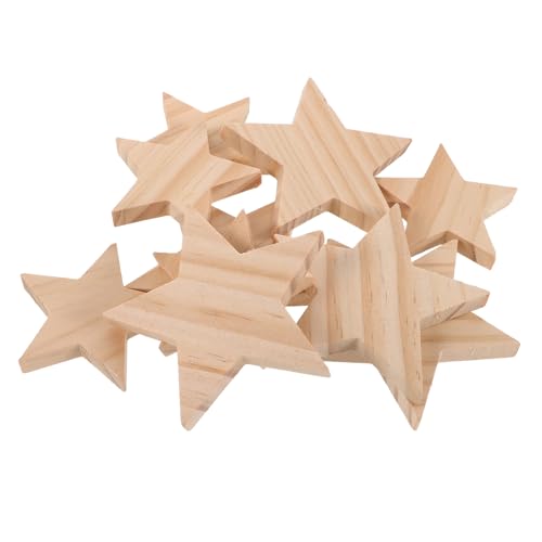 Homoyoyo 10 Stück Teiliges Holzsterne Naturbelassen Glatt zum Bemalen DIY Holzscheiben für Bastelprojekte und Weihnachtsdeko Rustikal Vielseitig für Party und Wohnaccessoires Homoyoyo 10 Stück Teiliges Holzsterne Naturbelassen Glatt zum Bemalen DIY Holzscheiben für Bastelprojekte und Weihnachtsdeko Rustikal Vielseitig für Party und Wohnaccessoires von Homoyoyo