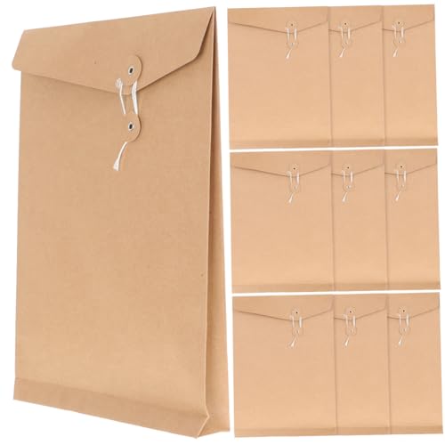 Homoyoyo 10 Stück Teiliges Kraftpapier Umschläge mit Schnurverschluss Robuste Dokumentenmappe aus Hochwertigem Kraftpapier für Büro Schule und Archivierung Reißfest und Wiederverwendbar Homoyoyo 10 Stück Teiliges Kraftpapier Umschläge mit Schnurverschluss Robuste Dokumentenmappe aus Hochwertigem Kraftpapier für Büro Schule und Archivierung Reißfest und Wiederverwendbar von Homoyoyo