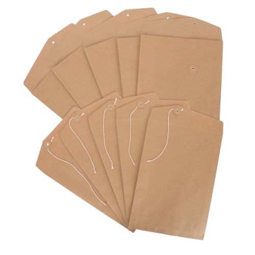 Homoyoyo 10 Stück Teiliges Kraftpapier Umschlag Kordelverschluss Dokumentenmappe Robuster Kraftpapier Ordner für Büro und Schule Langlebiger Dokumenten organizer Platzsparend und Einfach Homoyoyo 10 Stück Teiliges Kraftpapier Umschlag Kordelverschluss Dokumentenmappe Robuster Kraftpapier Ordner für Büro und Schule Langlebiger Dokumenten organizer Platzsparend und Einfach von Homoyoyo