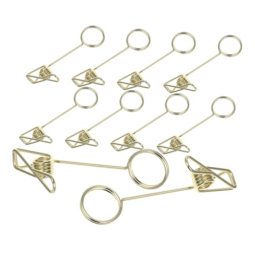 Homoyoyo 10 Stück Teiliges Kreativer Metall fotoklammern in Roségold Vielseitige Tischkartenhalter und Memo clips für Fotos Notizen Tischnummern Business Cards Dekorativ für Büro und von Homoyoyo