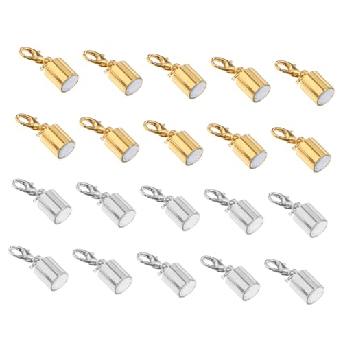 Homoyoyo 10 Stück Teiliges Magnetische Halskettenverlängerung Verschlüsse Langlebige Schmuckverbinder in Gold und Silber Einfache Handhabung für Armbänder und DIY Schmuckherstellung Homoyoyo 10 Stück Teiliges Magnetische Halskettenverlängerung Verschlüsse Langlebige Schmuckverbinder in Gold und Silber Einfache Handhabung für Armbänder und DIY Schmuckherstellung von Homoyoyo