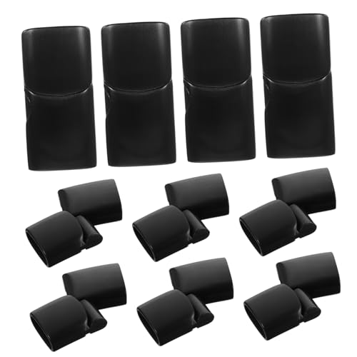Homoyoyo 10 Stück Teiliges Magnetische Schmuckverschluss aus Rostfreiem Stahl Flach Rechteckig Langlebig Korrosionsbeständig Glänzend Schwarz für DIY Armband Halskettenverschluss von Homoyoyo