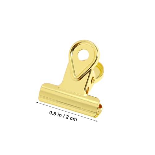 Homoyoyo 10 Stück Teiliges Metall Binder Clips Gold Elektrobeschichtete Kupfer Büroklammern mit Starkem Federmechanismus Vielseitige Klammern zum Organisieren und Befestigen von Dokumenten Homoyoyo 10 Stück Teiliges Metall Binder Clips Gold Elektrobeschichtete Kupfer Büroklammern mit Starkem Federmechanismus Vielseitige Klammern zum Organisieren und Befestigen von Dokumenten von Homoyoyo