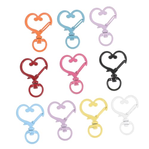 Homoyoyo 10 Stück Teiliges Metall Karabiner Ringe für Schlüsselanhänger und Taschen für DIY Handwerk Accessoires und Bastelprojekte Einfach zu Verwenden Dekorieren Homoyoyo 10 Stück Teiliges Metall Karabiner Ringe für Schlüsselanhänger und Taschen für DIY Handwerk Accessoires und Bastelprojekte Einfach zu Verwenden Dekorieren von Homoyoyo
