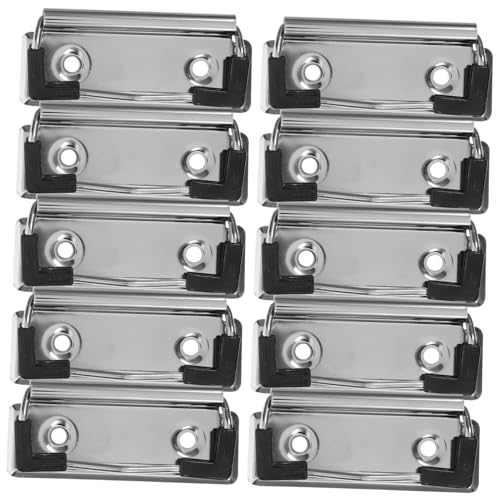 Homoyoyo 10 Stück Teiliges Metall Klemmbrett Clips Starke und Wiederverwendbare Clips für Klemmbretter für Bürobedarf und Dokumentenorganisation Homoyoyo 10 Stück Teiliges Metall Klemmbrett Clips Starke und Wiederverwendbare Clips für Klemmbretter für Bürobedarf und Dokumentenorganisation von Homoyoyo
