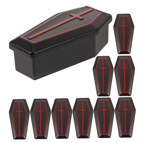 Homoyoyo 10 Stück Teiliges Mini Sarg Set aus Abs Realistische Halloween Deko Kleine Sargboxen als Scherzartikel und Partydeko Handliches Modell für Halloween Fest und Outdoor Nutzung Homoyoyo 10 Stück Teiliges Mini Sarg Set aus Abs Realistische Halloween Deko Kleine Sargboxen als Scherzartikel und Partydeko Handliches Modell für Halloween Fest und Outdoor Nutzung von Homoyoyo