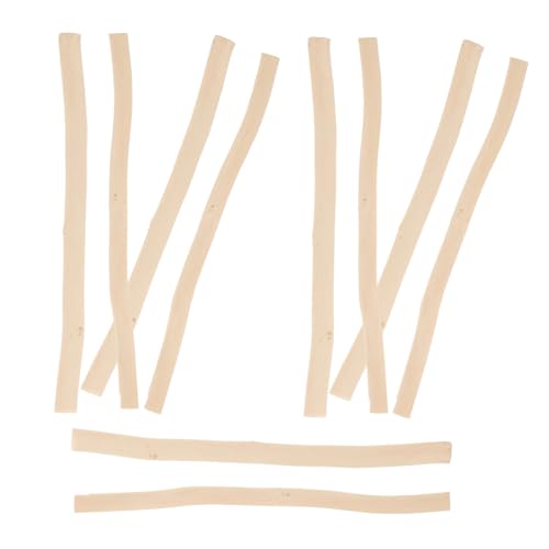 Homoyoyo 10 Stück Teiliges Natürliche Holzstäbe Weißem Weidenholz Lange Bastelstäbe für DIY Handwerk Fotorequisiten Blumenarrangements Natürliche Dekoration Vielseitig für Bastelprojekte von Homoyoyo