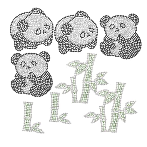 Homoyoyo 10 Stück Teiliges Panda Bügelbilder mit Strass und Stickerei Selbstklebende zum Aufbügeln Applikationen für Kleidung Taschen Hüte und Jacken Langlebige Verzierung und Reparatur Homoyoyo 10 Stück Teiliges Panda Bügelbilder mit Strass und Stickerei Selbstklebende zum Aufbügeln Applikationen für Kleidung Taschen Hüte und Jacken Langlebige Verzierung und Reparatur von Homoyoyo