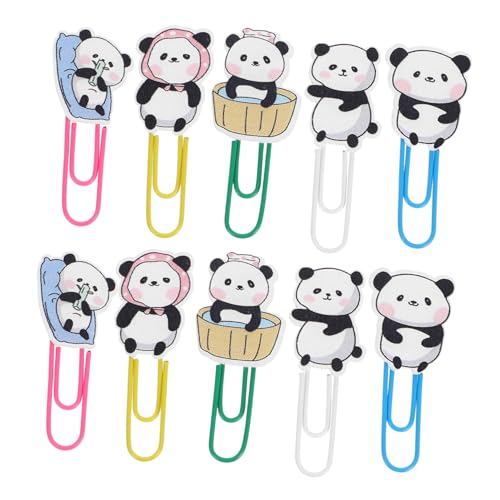 Homoyoyo 10 Stück Teiliges Panda Büroklammern aus Niedliche Dekorative Papierclips Vielseitig als Lesezeichen und Dokumentenhalter für Bürobedarf und Schularbeiten Homoyoyo 10 Stück Teiliges Panda Büroklammern aus Niedliche Dekorative Papierclips Vielseitig als Lesezeichen und Dokumentenhalter für Bürobedarf und Schularbeiten von Homoyoyo