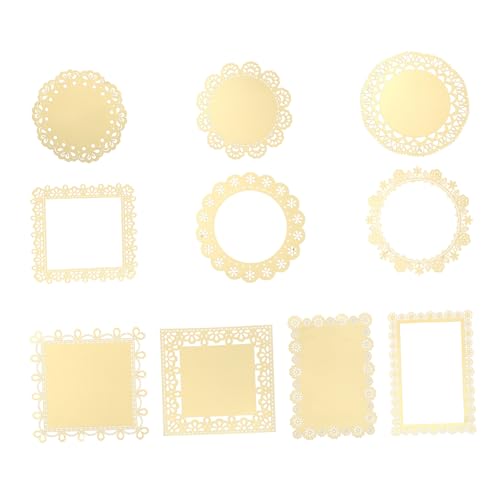 Homoyoyo 10 Stück Teiliges Papier mit Heißfolienprägung Dekoratives DIY Bastelpapier für Scrapbooking Handgefertigte Alben Notizblöcke Vielseitig für Tagebücher und Grußkarten von Homoyoyo