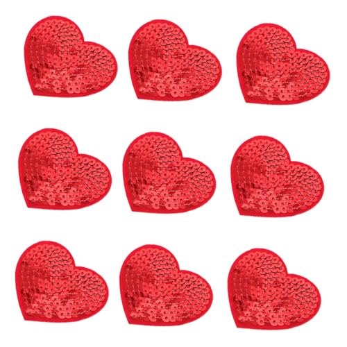 Homoyoyo 10 Stück Teiliges Rote Herz patches mit Pailletten Selbstklebende Bestickte Applikationen für Kleidung Rucksäcke Hüte Vielseitig für DIY mode und Schnelle Langlebige Homoyoyo 10 Stück Teiliges Rote Herz patches mit Pailletten Selbstklebende Bestickte Applikationen für Kleidung Rucksäcke Hüte Vielseitig für DIY mode und Schnelle Langlebige von Homoyoyo
