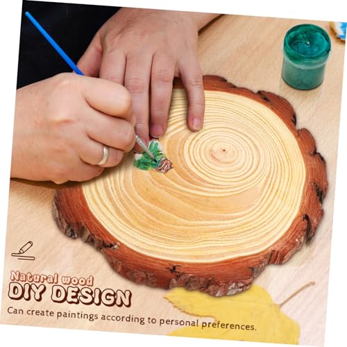 Homoyoyo 10 Stück Teiliges Runde Unbehandelte Holzscheiben Vielseitige DIY Holzscheiben als Rustikale Untersetzer und Kreative Dekoration für Heim Hochzeit Kunstprojekte Homoyoyo 10 Stück Teiliges Runde Unbehandelte Holzscheiben Vielseitige DIY Holzscheiben als Rustikale Untersetzer und Kreative Dekoration für Heim Hochzeit Kunstprojekte von Homoyoyo