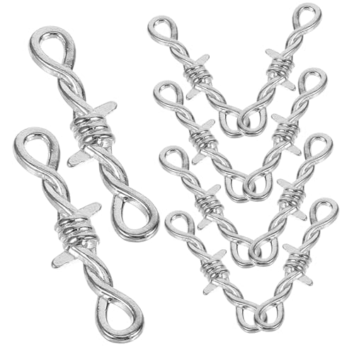 Homoyoyo 10 Stück Teiliges Schmuckverschluss aus Metall Leicht Poliert Einfach zu Befestigen Langlebig Vielseitig für Halsketten und Armbänder DIY Schmuckzubehör Kompakt und Verschleißfest von Homoyoyo