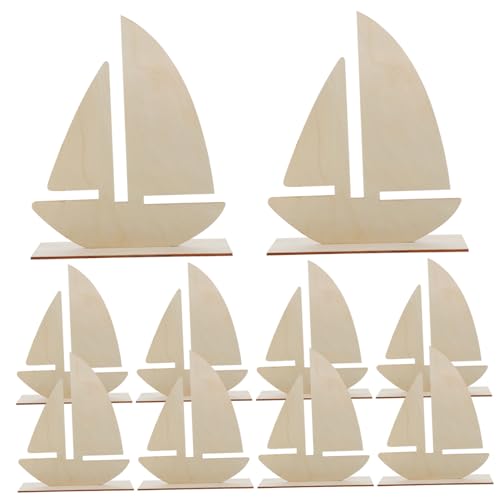 Homoyoyo 10 Stück Teiliges Segelboot Holzset Unfertige Holzscheiben für DIY Bastelbedarf Leichte Glatte Holzfiguren zum Malen Schreiben und Dekorieren für Kunstprojekte Homoyoyo 10 Stück Teiliges Segelboot Holzset Unfertige Holzscheiben für DIY Bastelbedarf Leichte Glatte Holzfiguren zum Malen Schreiben und Dekorieren für Kunstprojekte von Homoyoyo