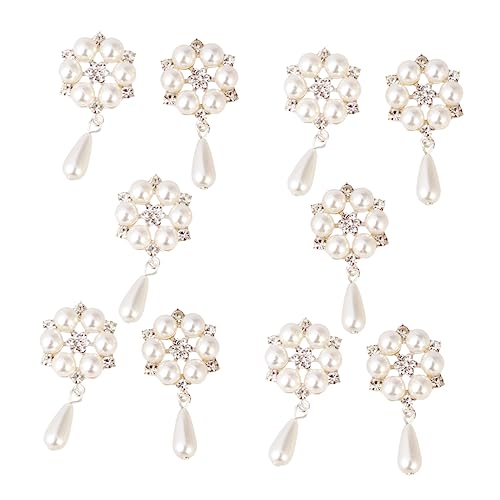 Homoyoyo 10 Stück Teiliges Set Alloy Perlen Patches Silberfarben Langlebige DIY Schuhverzierung Schmuckapplikation für Damen und Bastelprojekte Homoyoyo 10 Stück Teiliges Set Alloy Perlen Patches Silberfarben Langlebige DIY Schuhverzierung Schmuckapplikation für Damen und Bastelprojekte von Homoyoyo