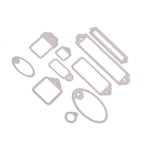 Homoyoyo 10 Stück Teiliges Set Metall Stanzschablonen Etikett Stanzformen aus Kohlenstoffstahl für DIY Cutting Dies Scrapbooking Album Papier Bastelvorlagen Langlebig und Kreativ Homoyoyo 10 Stück Teiliges Set Metall Stanzschablonen Etikett Stanzformen aus Kohlenstoffstahl für DIY Cutting Dies Scrapbooking Album Papier Bastelvorlagen Langlebig und Kreativ von Homoyoyo
