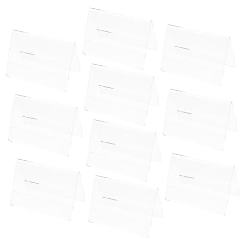 Homoyoyo 10 Stück Teiliges Transparente Acryl Tischkartenhalter Doppelseitig für Namensschilder für Meetings Konferenzen und Veranstaltungen Leicht und Tragbar Hochwertiges Material Homoyoyo 10 Stück Teiliges Transparente Acryl Tischkartenhalter Doppelseitig für Namensschilder für Meetings Konferenzen und Veranstaltungen Leicht und Tragbar Hochwertiges Material von Homoyoyo