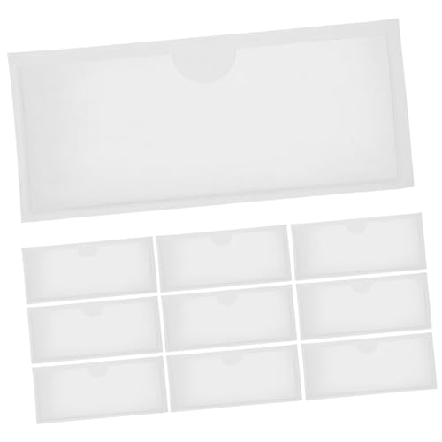 Homoyoyo 10 Stück Teiliges Transparente Selbstklebende Pvc kartentaschen Wasserfest Vielseitig für Belege Etiketten Namensschilder Einfache Anbringung für Büro Lager und Versand Homoyoyo 10 Stück Teiliges Transparente Selbstklebende Pvc kartentaschen Wasserfest Vielseitig für Belege Etiketten Namensschilder Einfache Anbringung für Büro Lager und Versand von Homoyoyo
