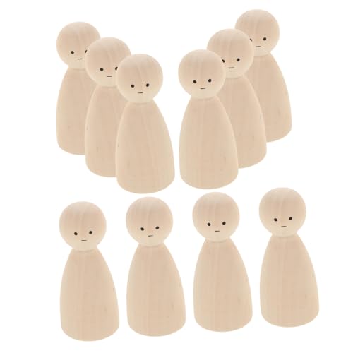 Homoyoyo 10 Stück Teiliges Unbehandelte Holzfiguren Glatte Oberfläche Kinderfreundliche DIY holzpuppen zum Bemalen Originelles Bastelspielzeug für Mädchen und Jungen Familien Homoyoyo 10 Stück Teiliges Unbehandelte Holzfiguren Glatte Oberfläche Kinderfreundliche DIY holzpuppen zum Bemalen Originelles Bastelspielzeug für Mädchen und Jungen Familien von Homoyoyo
