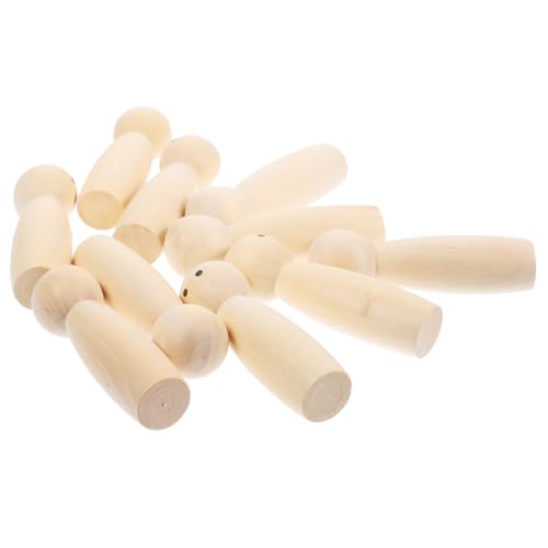Homoyoyo 10 Stück Teiliges Unbemalte Holzfiguren DIY Bemalbare Holzsteckpuppen für Natürliche Holzdekoration Kreative Bastelidee Holzornamente für Kinderzimmer und Heimdekoration Homoyoyo 10 Stück Teiliges Unbemalte Holzfiguren DIY Bemalbare Holzsteckpuppen für Natürliche Holzdekoration Kreative Bastelidee Holzornamente für Kinderzimmer und Heimdekoration von Homoyoyo