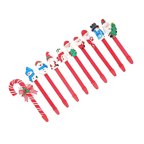 Homoyoyo 10 Stück Teiliges Weihnachts Kugelschreiber Polymer Clay Cartoon Motive Glattes Schreiben Farbintensive Schüler Schreibwaren Festliche Motive für Homoyoyo 10 Stück Teiliges Weihnachts Kugelschreiber Polymer Clay Cartoon Motive Glattes Schreiben Farbintensive Schüler Schreibwaren Festliche Motive für von Homoyoyo
