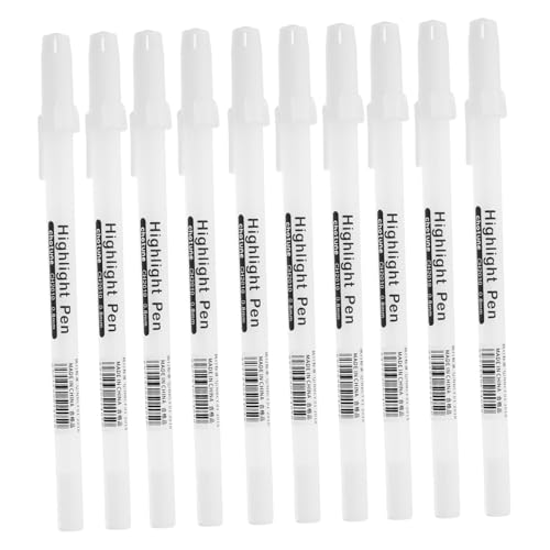 Homoyoyo 10 Stück Teiliges Weißer Deckender Highlight Liner Marker Handgemalt für Zeichnen und Malen für Schwarze Papiere Scrapbooking Basteln Professionelle Marker für Zufällige Farbe Homoyoyo 10 Stück Teiliges Weißer Deckender Highlight Liner Marker Handgemalt für Zeichnen und Malen für Schwarze Papiere Scrapbooking Basteln Professionelle Marker für Zufällige Farbe von Homoyoyo