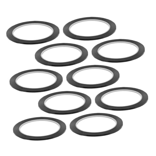 Homoyoyo 10stücke Whiteboard-klebeband Dünnes Linienband Rastermarkierungsbänder Schwarzes Klebeband Für Whiteboards Whiteboard-zubehör Bastelband Whiteboard-kantenband Künstlerband von Homoyoyo