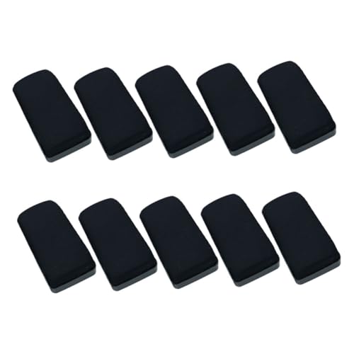 Homoyoyo 10 Stück Teiliges Whiteboard Radiergummi Robuste Schwarze Tafelwischer aus Flanell und Kunststoff Vielseitig Einsetzbar für Klassenzimmer Büro und Zuhause Langlebig und Leicht zu Homoyoyo 10 Stück Teiliges Whiteboard Radiergummi Robuste Schwarze Tafelwischer aus Flanell und Kunststoff Vielseitig Einsetzbar für Klassenzimmer Büro und Zuhause Langlebig und Leicht zu von Homoyoyo