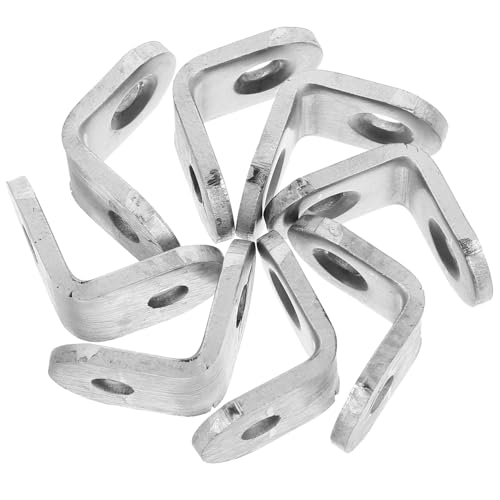 Homoyoyo 10 Stück Teiliges Winkelverbinder Förmig Schwere Ausführung Möbelbeschläge für Regale Schränke DIY Möbelmontage Stabile Schwerlastwinkel für Holzplatten Homoyoyo 10 Stück Teiliges Winkelverbinder Förmig Schwere Ausführung Möbelbeschläge für Regale Schränke DIY Möbelmontage Stabile Schwerlastwinkel für Holzplatten von Homoyoyo