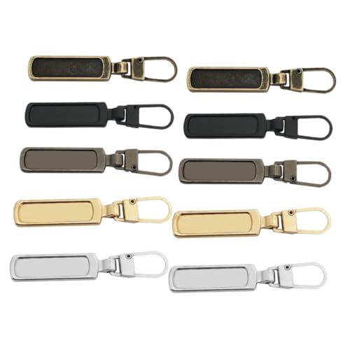 Homoyoyo 10 Stück Teiliges Zipper Puller aus Langlebiger Ersatz Reißverschlussköpfe für Jeans Jacken Taschen und Rucksäcke Einsetzbar für Reißverschlussreparatur und DIY Zubehör Homoyoyo 10 Stück Teiliges Zipper Puller aus Langlebiger Ersatz Reißverschlussköpfe für Jeans Jacken Taschen und Rucksäcke Einsetzbar für Reißverschlussreparatur und DIY Zubehör von Homoyoyo