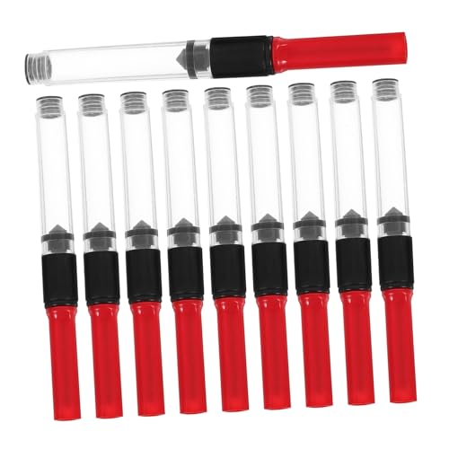 Homoyoyo 10 Stück Tintenabsorber für Füllfederhalter tintenkonverter Tintenbehälter wieder auffüllbar Tintenfüller für Stifttinte Tinte absorbieren Werkzeug Tinte absorbierendes Zubehör rot von Homoyoyo