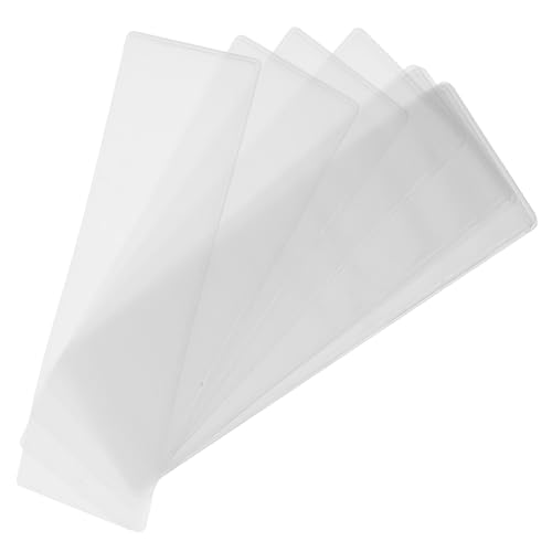 Homoyoyo 10 Stück Transparente PVC Lesezeichenhüllen mit Loch Schützende Lesezeichenverpackung Leichtes Bookmark Organizer Sleeve für Bücherfreunde und Sammler Homoyoyo 10 Stück Transparente PVC Lesezeichenhüllen mit Loch Schützende Lesezeichenverpackung Leichtes Bookmark Organizer Sleeve für Bücherfreunde und Sammler von Homoyoyo