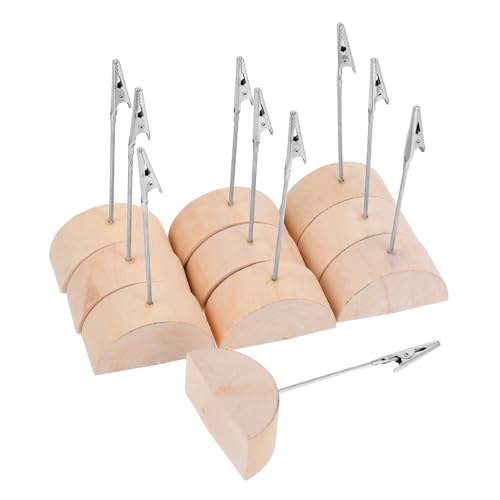Homoyoyo 10 Stück Vintage Holz Tischkartenhalter Dekorativer Memo Clip für Notizen Fotos und Visitenkarten Kreativer Zettelhalter für Büro und Zuhause Homoyoyo 10 Stück Vintage Holz Tischkartenhalter Dekorativer Memo Clip für Notizen Fotos und Visitenkarten Kreativer Zettelhalter für Büro und Zuhause von Homoyoyo