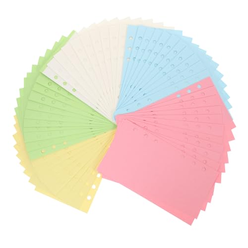 Homoyoyo 100 Blatt Blank Nachfüllpapier Ringbuch Einlegeblätter Buntes Loose Leaf Paper Für Notizbuch Journal Skizzenbuch Büro Schüler Homoyoyo 100 Blatt Blank Nachfüllpapier Ringbuch Einlegeblätter Buntes Loose Leaf Paper Für Notizbuch Journal Skizzenbuch Büro Schüler von Homoyoyo