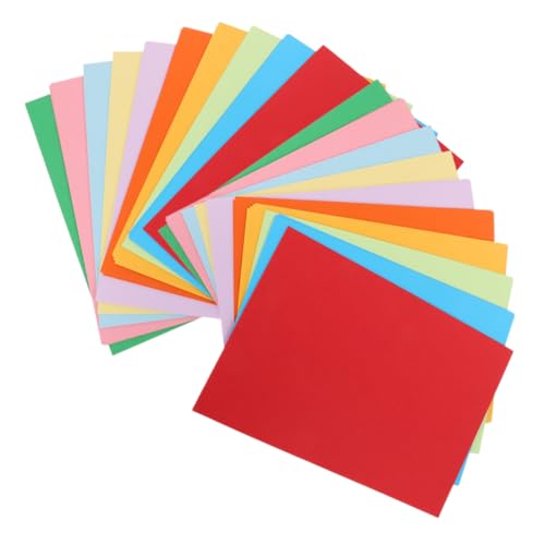 Homoyoyo 100 Blatt Buntes Druckerpapier für Büro und Zuhause Beidseitiges Origami Kartonpapier für Diy Faltkunst und Kreative Projekte von Homoyoyo