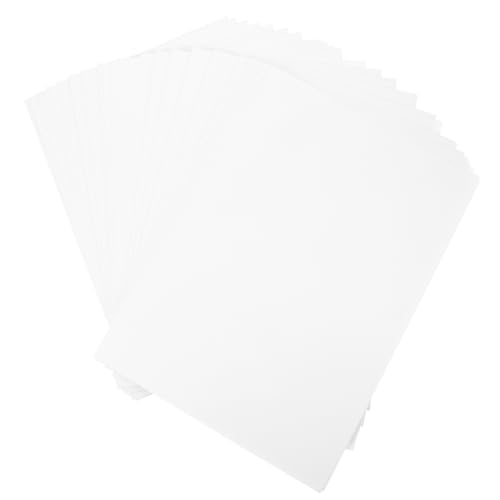 Homoyoyo 100 Blatt Druckerpapier normales Papier schmucklos Kartonpapier Karte Papier für Handwerk bedruckbares A4-Papier A4 Briefpapier Papier für Drucker DIY leeres Papier Weiß von Homoyoyo