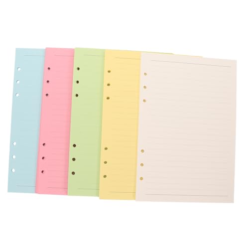 Homoyoyo 100 Blatt Nachfüllpapier Farben Fach Gelocht Liniertes Papier für Ringbuch Planer und Notizbuch Einsätze für Organisation und Notizen Homoyoyo 100 Blatt Nachfüllpapier Farben Fach Gelocht Liniertes Papier für Ringbuch Planer und Notizbuch Einsätze für Organisation und Notizen von Homoyoyo